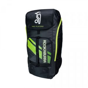 2022 KOOKABURRA CRICKET BAG KAHUNA PRO PLAYER DUFFLE BLK/LIM